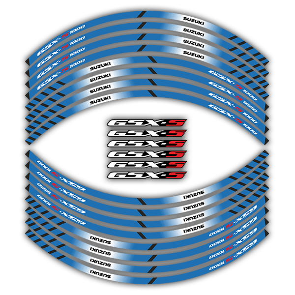 Adesivi per Auto e Moto: Ruote Strisce Suzuki GSX-S