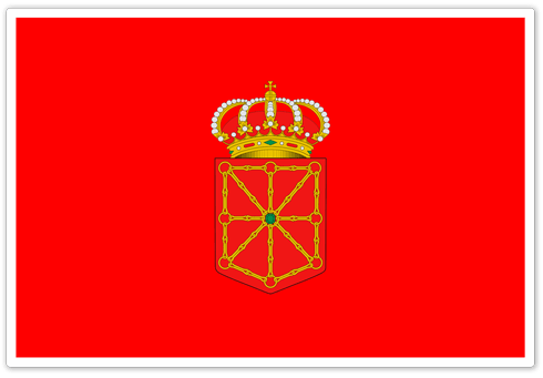 Adesivi per Auto e Moto: Bandiera Navarra