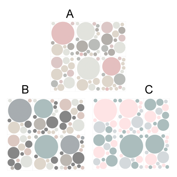 Adesivi Murali: Set di Cerchi Divertenti