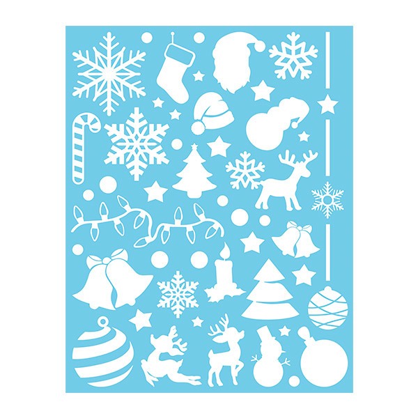 Adesivi Murali: Set 45X Ornamenti di Natale 4