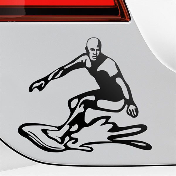 Adesivi per Auto e Moto: Surfista