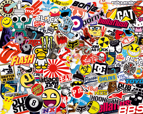 Adesivi per Auto e Moto: Sticker Bomb