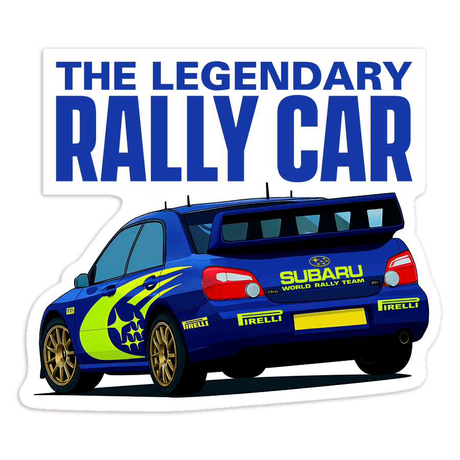 Adesivi per Auto e Moto: L'Auto da Rally Leggendaria Subaru WRC