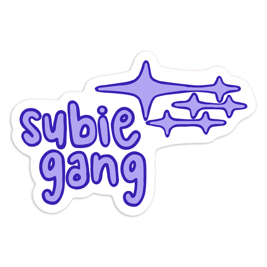 Adesivi per Auto e Moto: Subie Gang Stile Carino