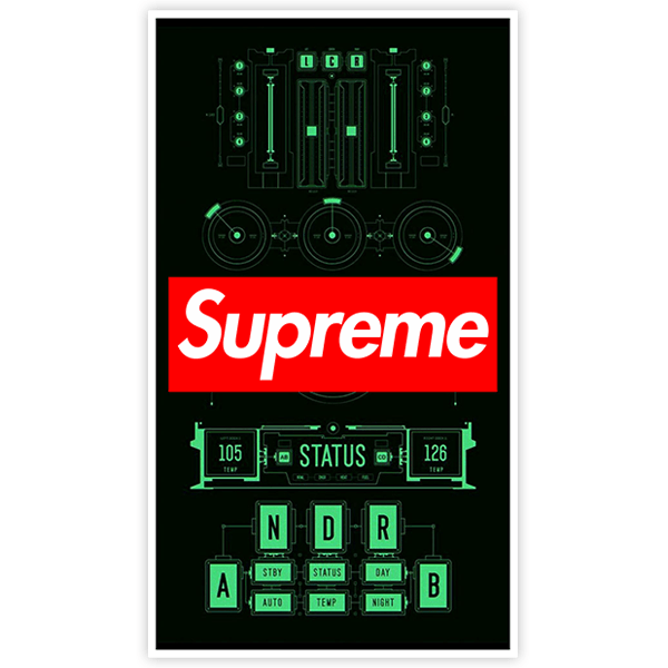 Adesivi per Auto e Moto: Supreme DJ