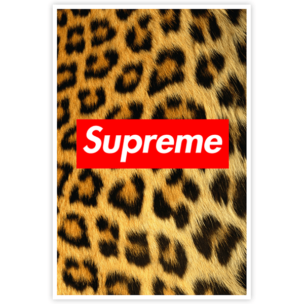 Adesivi per Auto e Moto: Supreme leopardo