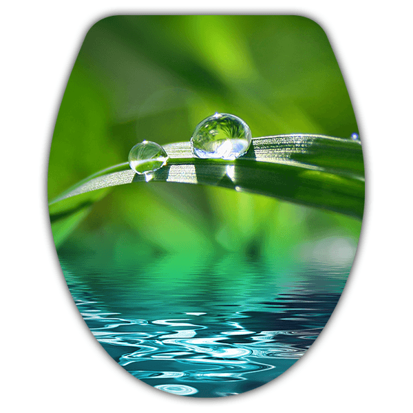 Adesivi Murali: Top wc gocce d'acqua