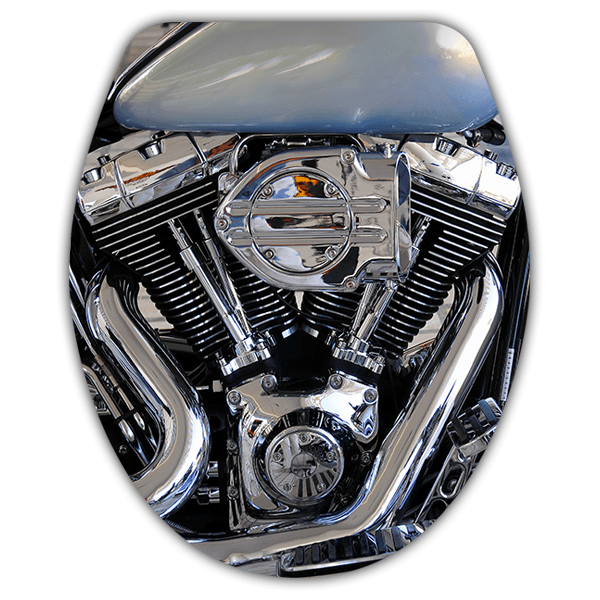 Adesivi Murali: Top wc Motore Harley