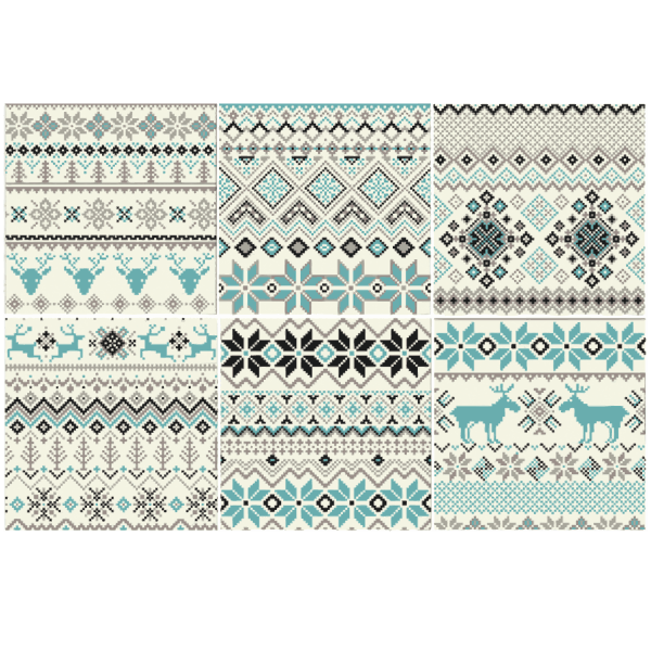 Adesivi Murali: Kit 48 adesivo per Piastrelle Inverno