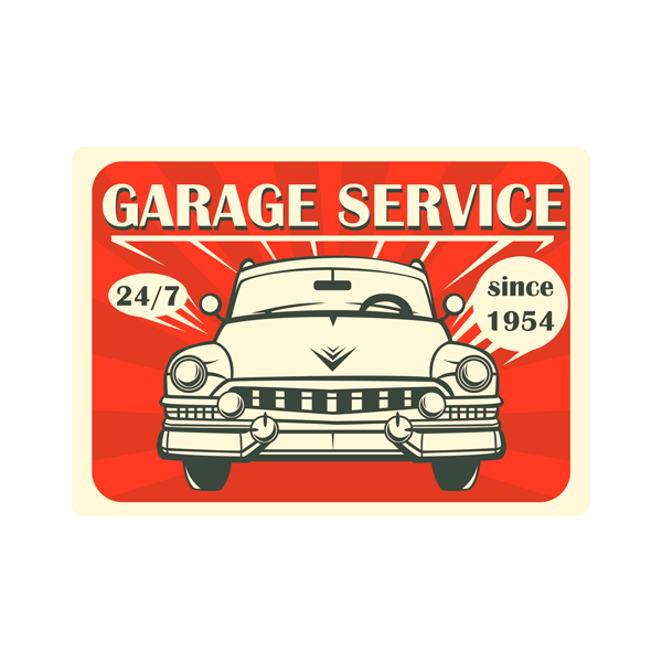 Adesivi Murali: Garage Service Since 1954