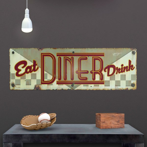 Adesivi Murali: Eat Diner Drink