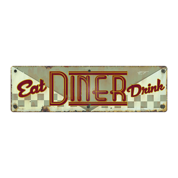 Adesivi Murali: Eat Diner Drink