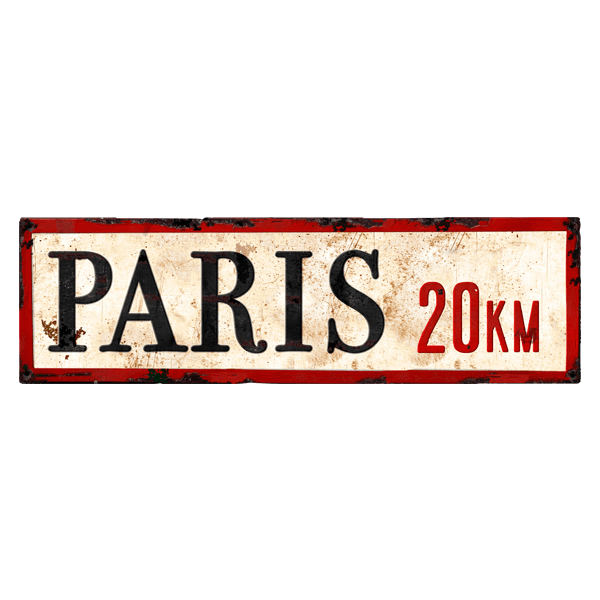 Adesivi Murali: Paris 20 km