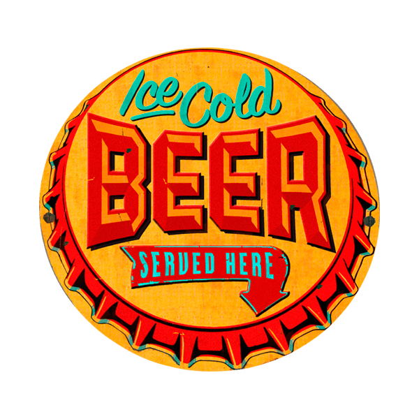 Adesivi Murali: Ice Cold Beer Served Here