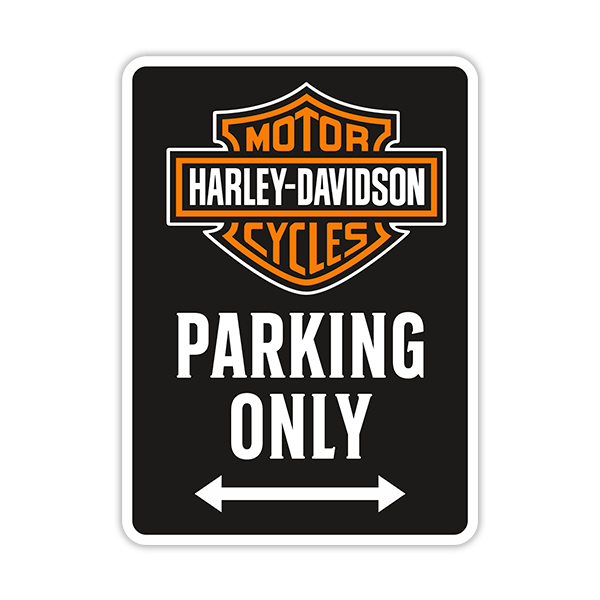 Adesivi Murali: Harley Davidson Parking Only
