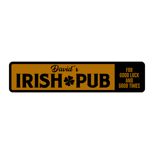 Adesivi Murali: Irish Pub Good Luck and Good Times