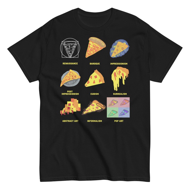 Stili d Arte e Pizza Maglietta StickersMurali