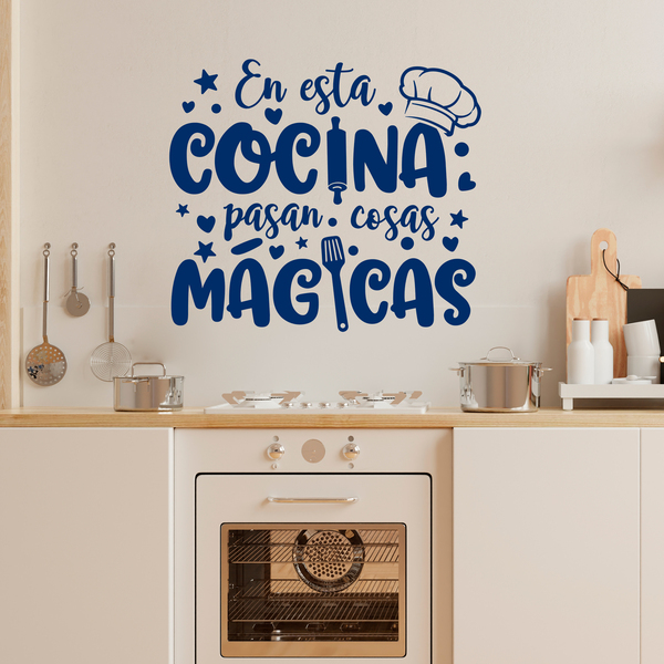 Adesivi Murali: Cucina Magica in Spagnolo