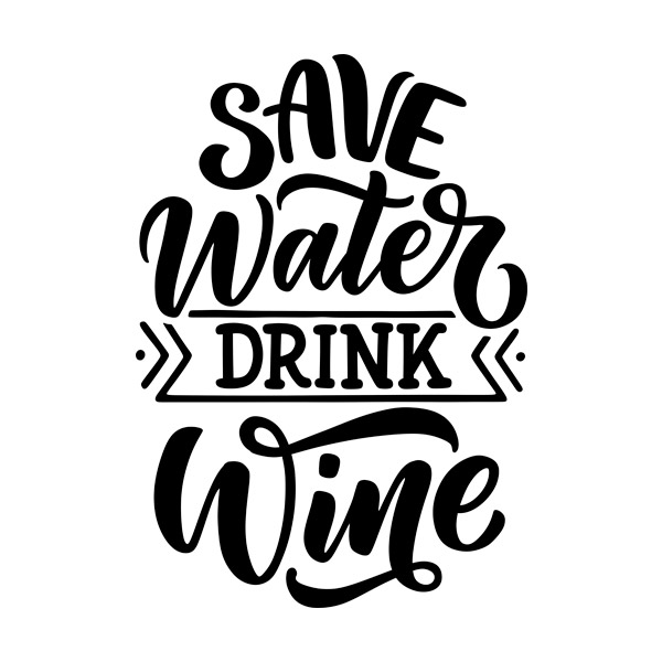 Adesivi Murali: Save Water Drink Wine