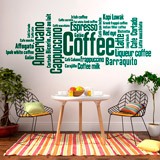 Adesivi Murali: Caffè in Lingue 2