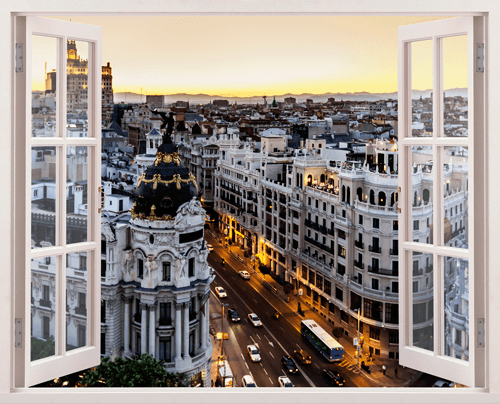 Adesivi Murali: Gran Via a Madrid