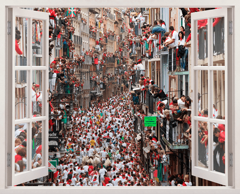 Adesivi Murali: Correre a San Fermín