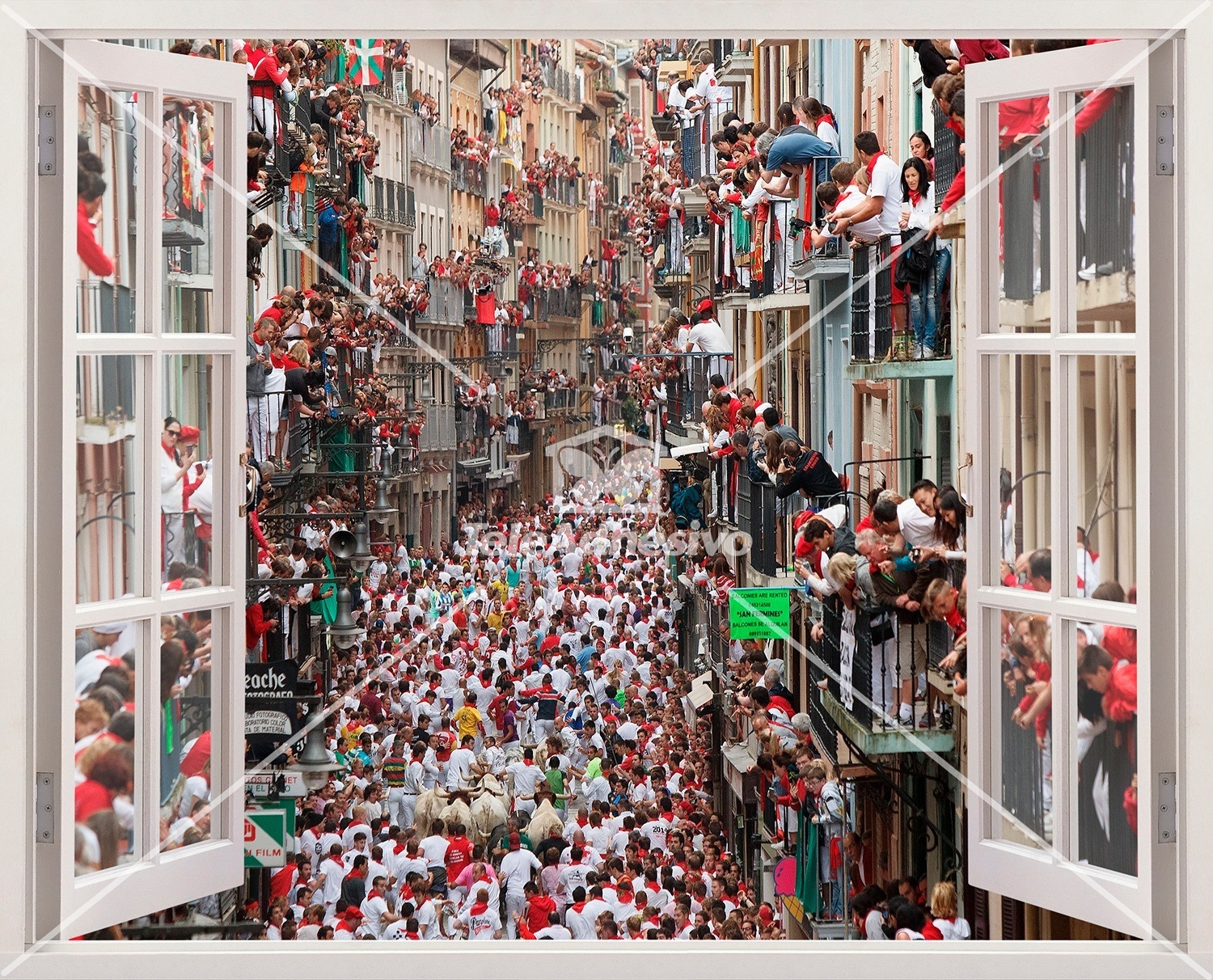 Adesivi Murali: Correre a San Fermín