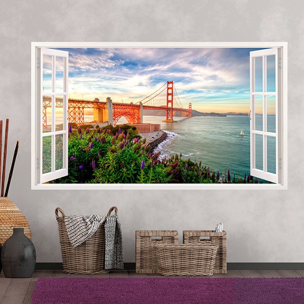 Adesivi Murali: Golden Gate panoramico