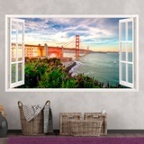Adesivi Murali: Golden Gate panoramico 3