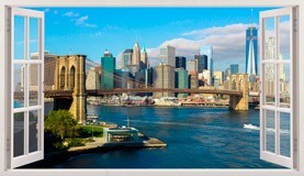 Adesivi Murali: Skyline panoramica di New York 5