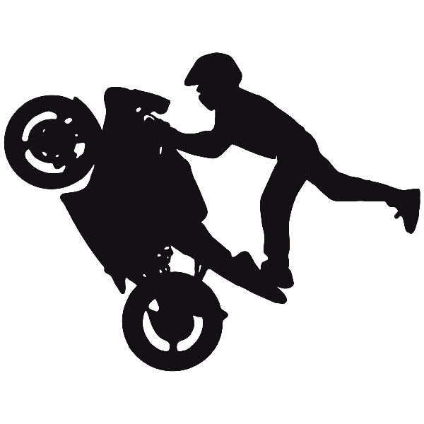 Adesivi Murali: Acrobazie con la moto
