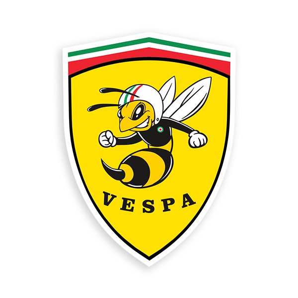 Adesivi per Auto e Moto: Vespa Bee Shield