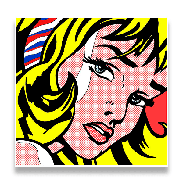 Adesivi Murali: Ragazza, Roy Lichtenstein