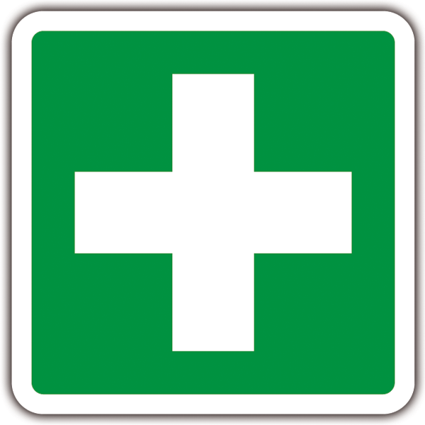 Adesivi per Auto e Moto: Segnale di pronto soccorso