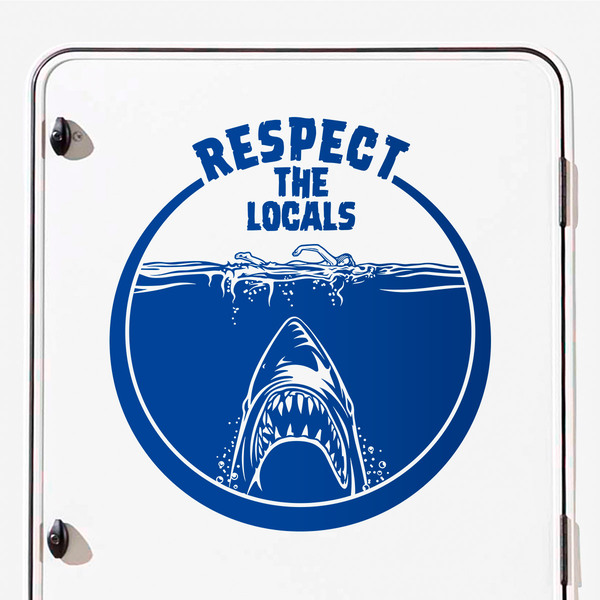 Adesivi per camper: Respect the locals 2