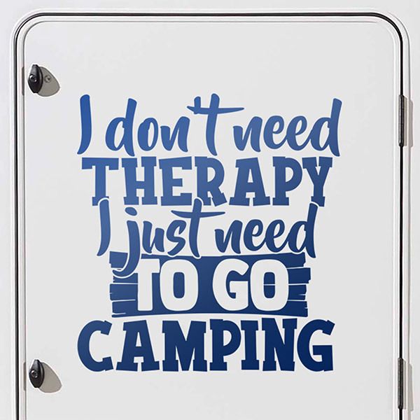 Adesivi per Auto e Moto: I don´t need therapy