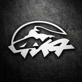 Adesivi per Auto e Moto: 4x4 Montagna