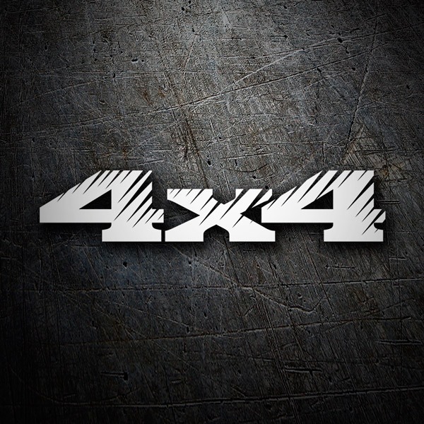 Adesivi per Auto e Moto: 4x4 Rasgado con Efecto Cortes