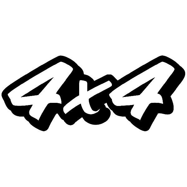 Adesivi per Auto e Moto: 4x4 Trazo a Mano