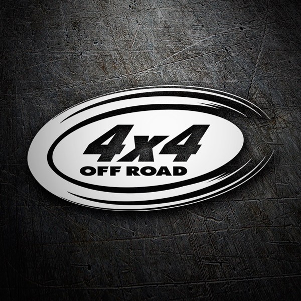 Adesivi per Auto e Moto: 4x4 off road ovale