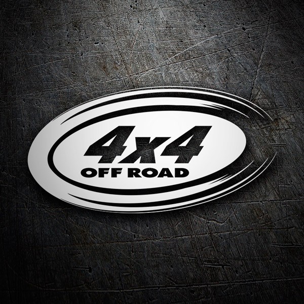 Adesivi per Auto e Moto: Dorsale 4x4 Off Road Ovale