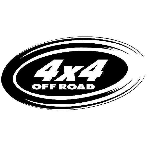 Adesivi per Auto e Moto: 4x4 off road ovale