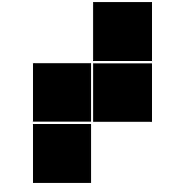 Adesivi Murali: Tetris - Parte S e Z