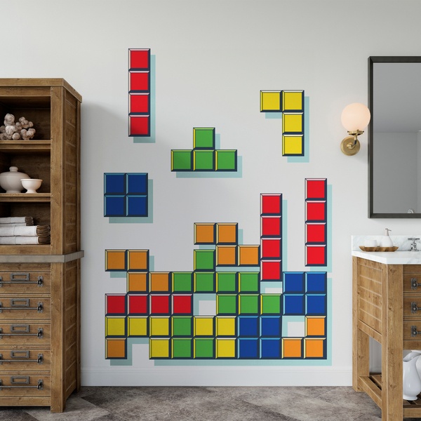 Adesivi Murali: Pezzi Tetris