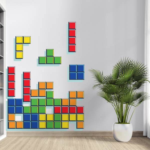 Adesivi Murali: Pezzi Tetris