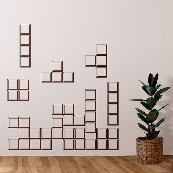 Adesivi Murali: Tetris puzzle