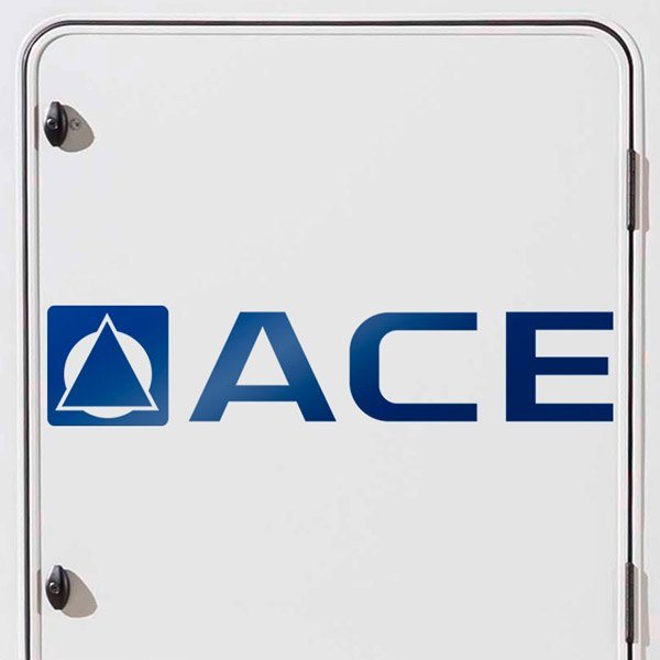 Adesivi per camper: Adesivo per Camper Ace Logo Blu