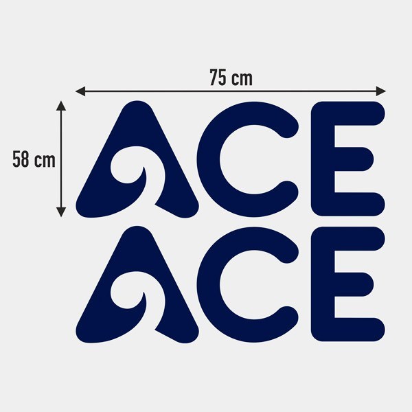 Adesivi per camper: Adesivi per Camper Ace - Set di Due Pezzi