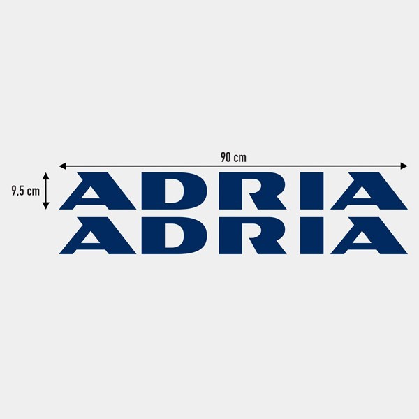 Adesivi per camper: Logo new Adria 2