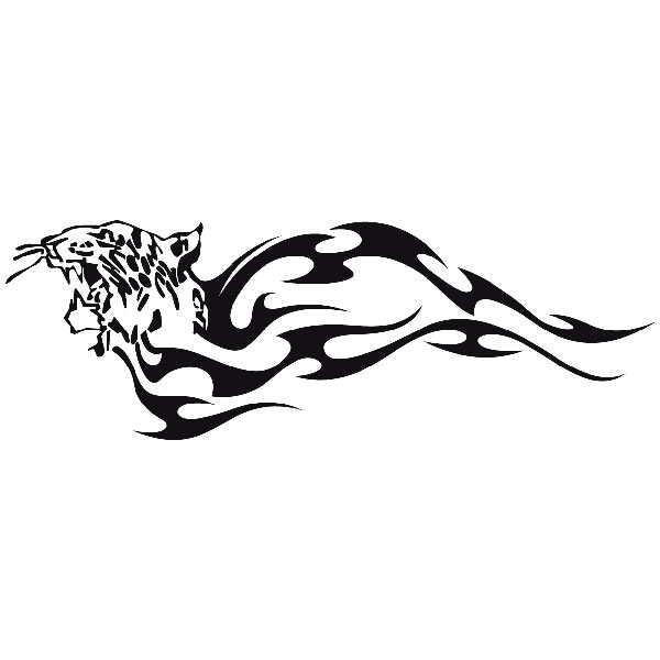 Adesivi per Auto e Moto: Animal Flames 2
